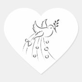 Pentecost Sunday Hart Sticker (Voorkant)