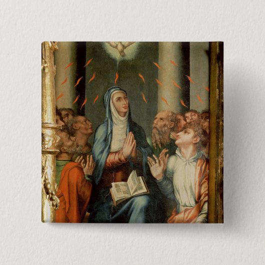 Pentecost Vierkante Button 5,1 Cm (Voorkant)