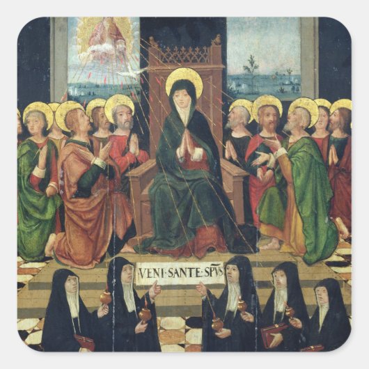 Pentecost Vierkante Sticker (Voorkant)