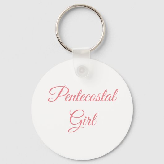 Pentecostal Girl Sleutelhanger (Voorkant)