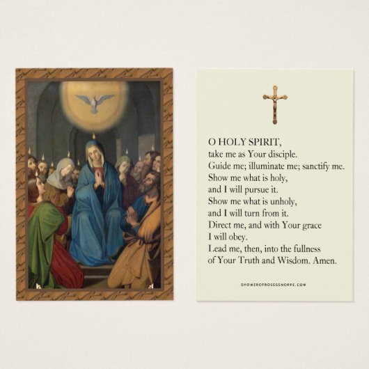 Pentecôte Vierge Marie Saint-Esprit Confirmation (Devant & derrière)