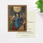 Pentecôte Vierge Marie Saint-Esprit Confirmation (Bureau)