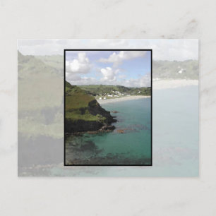 Pentewan. Cornwall. Schilderachtig uitzicht aan de Briefkaart