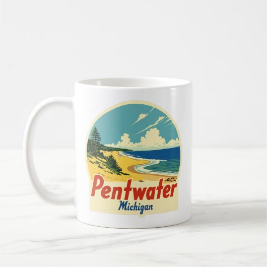  Pentwater Michigan Koffiemok (Links)