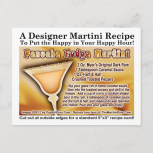 Penuche Fudge Martini Recipe Briefkaart