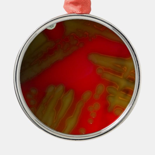 Penumonia Bacteria Metalen Ornament (Voorkant)