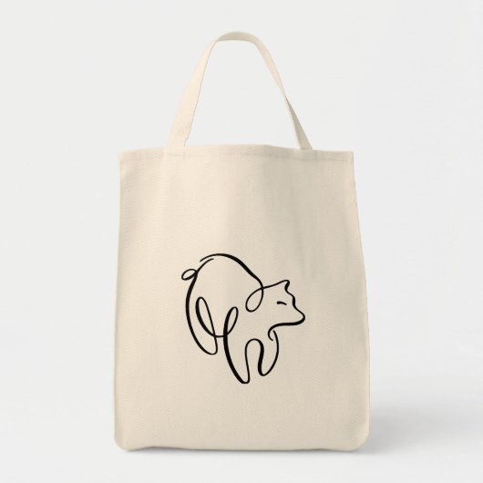 Penwork kalligrafisch Beer Tote Bag (Voorkant)
