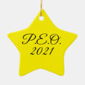PEO Star Ornament 2021 (Voorkant)