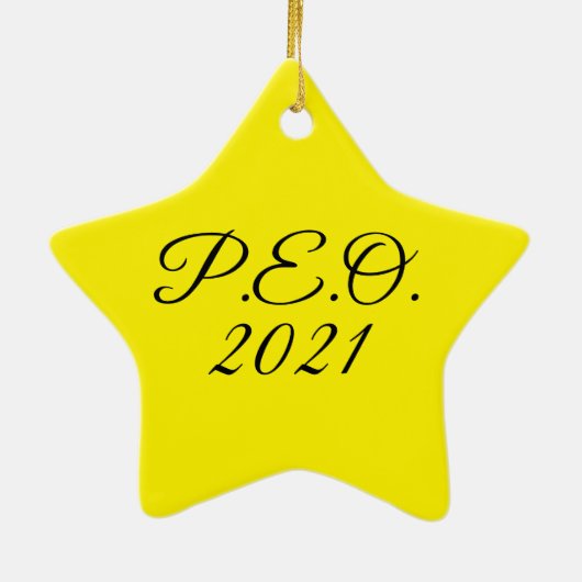 PEO Star Ornament 2021 (Achterkant)
