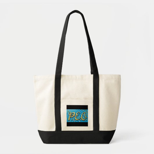 PEO Strapped Canvas tas - BLACK (Voorkant)