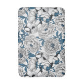 Peonées blanches et tapis de bain aux tit oiseaux  (Devant (Vertical))