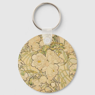 Peonies 1897 sleutelhanger