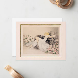 Peonies, 1935 door Louis Icart Notitiekaartje