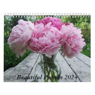 Peonies 2017 Calendar Flowers Kalender