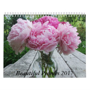 Peonies 2017 Calendrier Fleurs