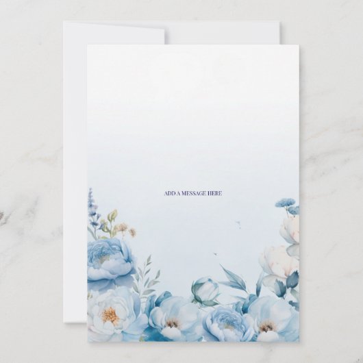 Peonies 70e anniversaire Fête Invitation (Dos)