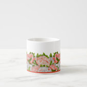 Peonies assortées sur une Mug d'Espresso (Devant)