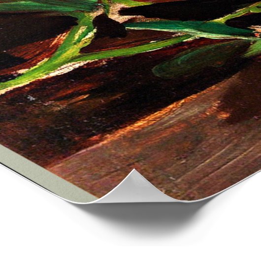 Peonies, beroemd schilderij van Edouard Manet Poster (Hoek)