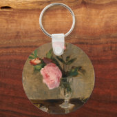 Peonies Berthe Morisot Fine Art Sleutelhanger (Voorkant)