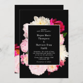 Peonies blooming Weddenschap Kaart (Voorkant / Achterkant)