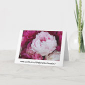 Peonies Bonne carte d'anniversaire (Dos)