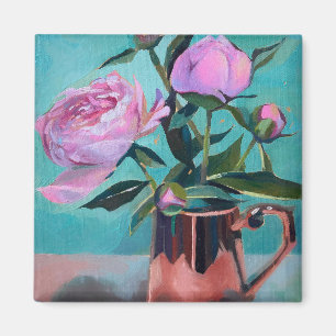 Peonies Bouquet Magnet Magneet