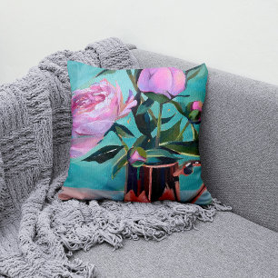 Peonies bouquet Pillow Kussen
