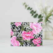 Peonies Briefkaart (Staand voorkant)