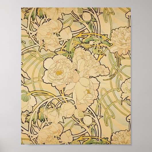 Peonies c1897 poster (Voorkant)