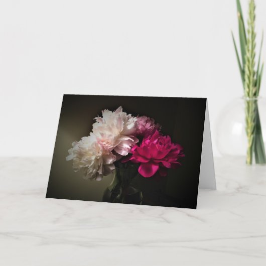 Peonies, carte (Devant)