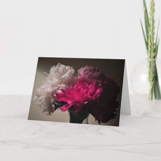 Peonies, carte (Devant)
