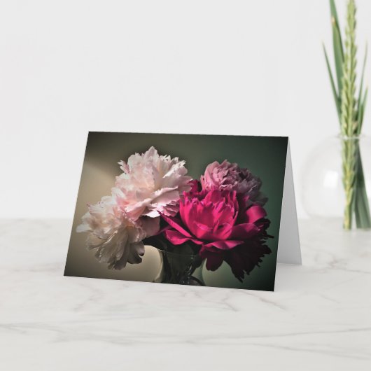 Peonies, carte (Devant)
