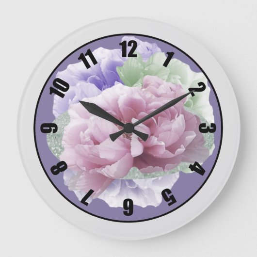 Peonies Cercle Grande Horloge (Recto)
