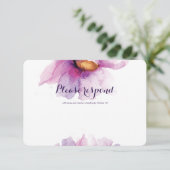 Peonies d'aquarelle rayonnantes RSVP (Debout devant)