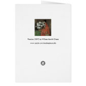 Peonies de William Merritt Chase, Art Vintage (Dos)