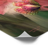 Peonies d'été - Melon - Poster d'art/Imprimer (Coin)