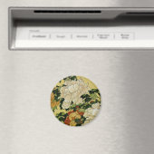 Peonies en Butterfly Magneet (Insitu (Vaatwasser))