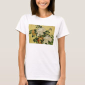 Peonies en Butterfly T-shirt (Voorkant)
