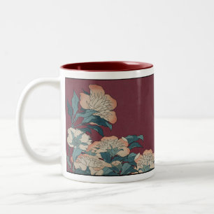 Peonies en de Canarische Eilanden Tweekleurige Koffiemok