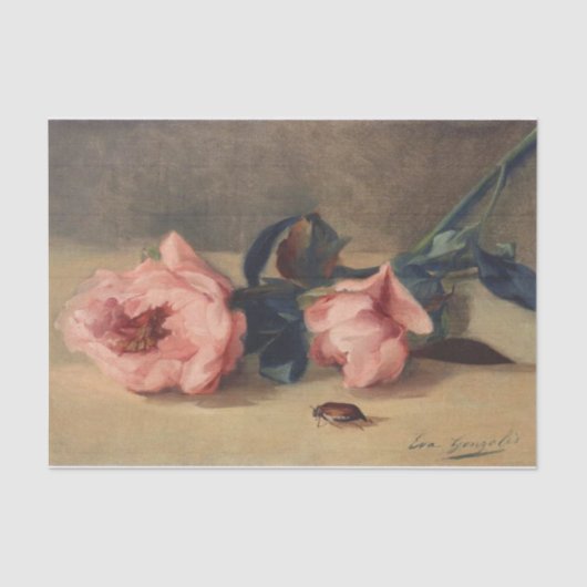 Peonies en June Bug van Eva Gonzales Tissuepapier (Voorkant)