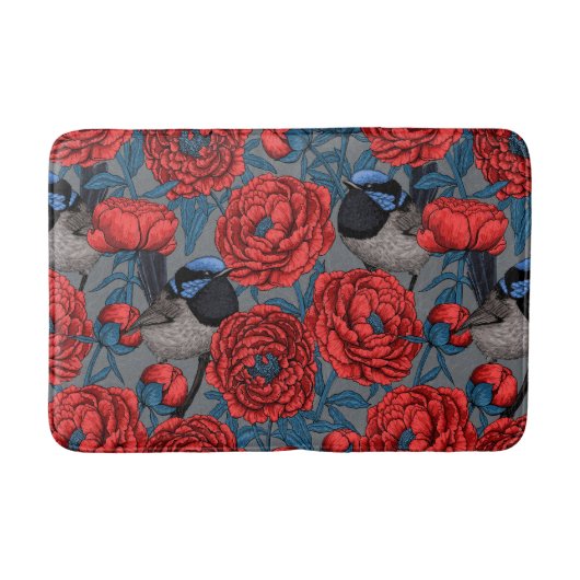 Peonies en Peonies Badmat (Voorkant)