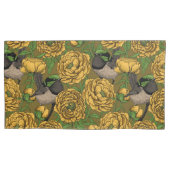 Peonies en Peonies Kussensloop (Voorkant-Links)