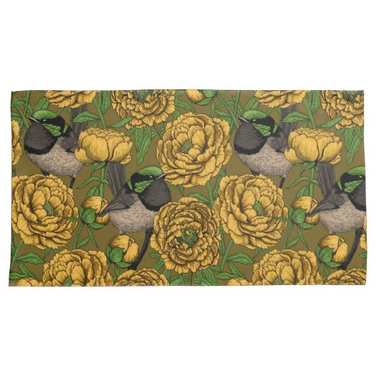 Peonies en Peonies Kussensloop (Voorkant-Rechts)