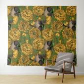 Peonies en Peonies Wandkleed (In Situ (horizontaal))