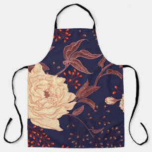 Peonies en rozen. Vloeibaar patroon Schort