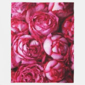 Peonies Fleece Deken (Voorkant)