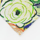 Peonies Fleece Deken, Klein 76,2 x 101,6 cm Deken (Hoek)