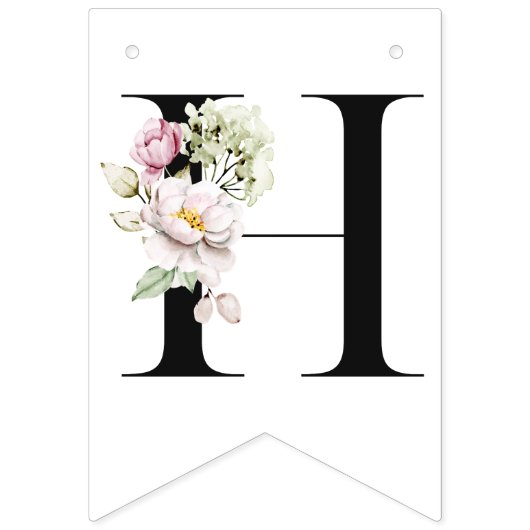 Peonies Fleurs joyeuses Bannière d'anniversaire (Deuxième drapeau)