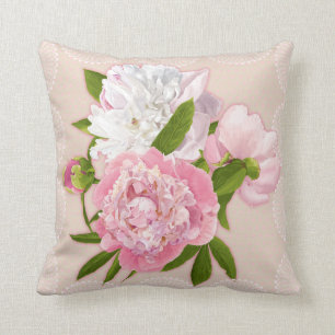 Peonies florale kussen