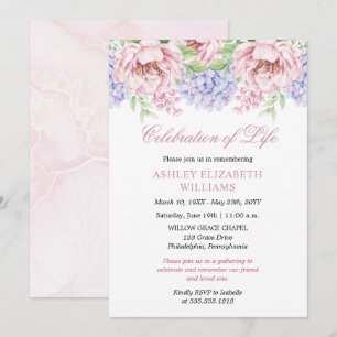 Peonies Florale trilling van de hydrangeas Kaart